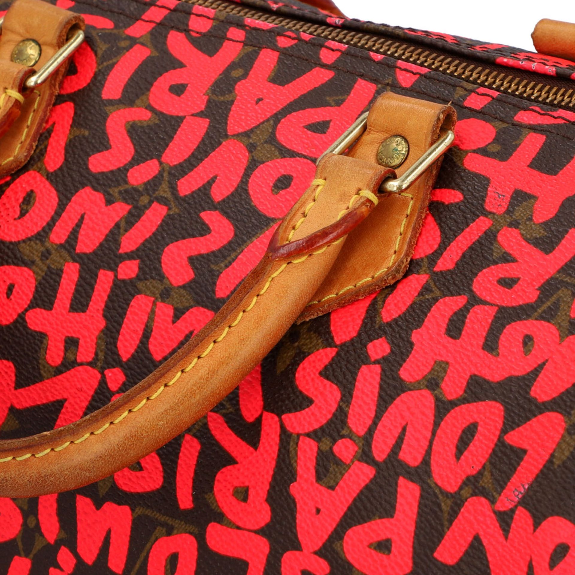 LOUIS VUITTON x STEPHEN SPROUSE Handtasche "SPEEDY 30". - Bild 7 aus 8