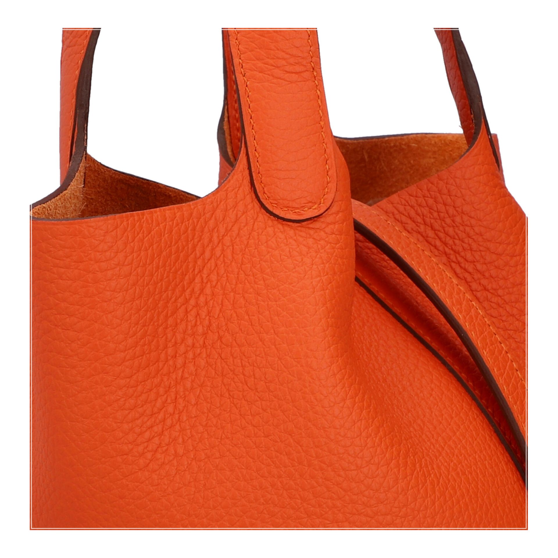 HERMÈS Handtasche "PICOTIN 18 - ORANGE POPPY", Koll. 2021/2022. - Bild 7 aus 8