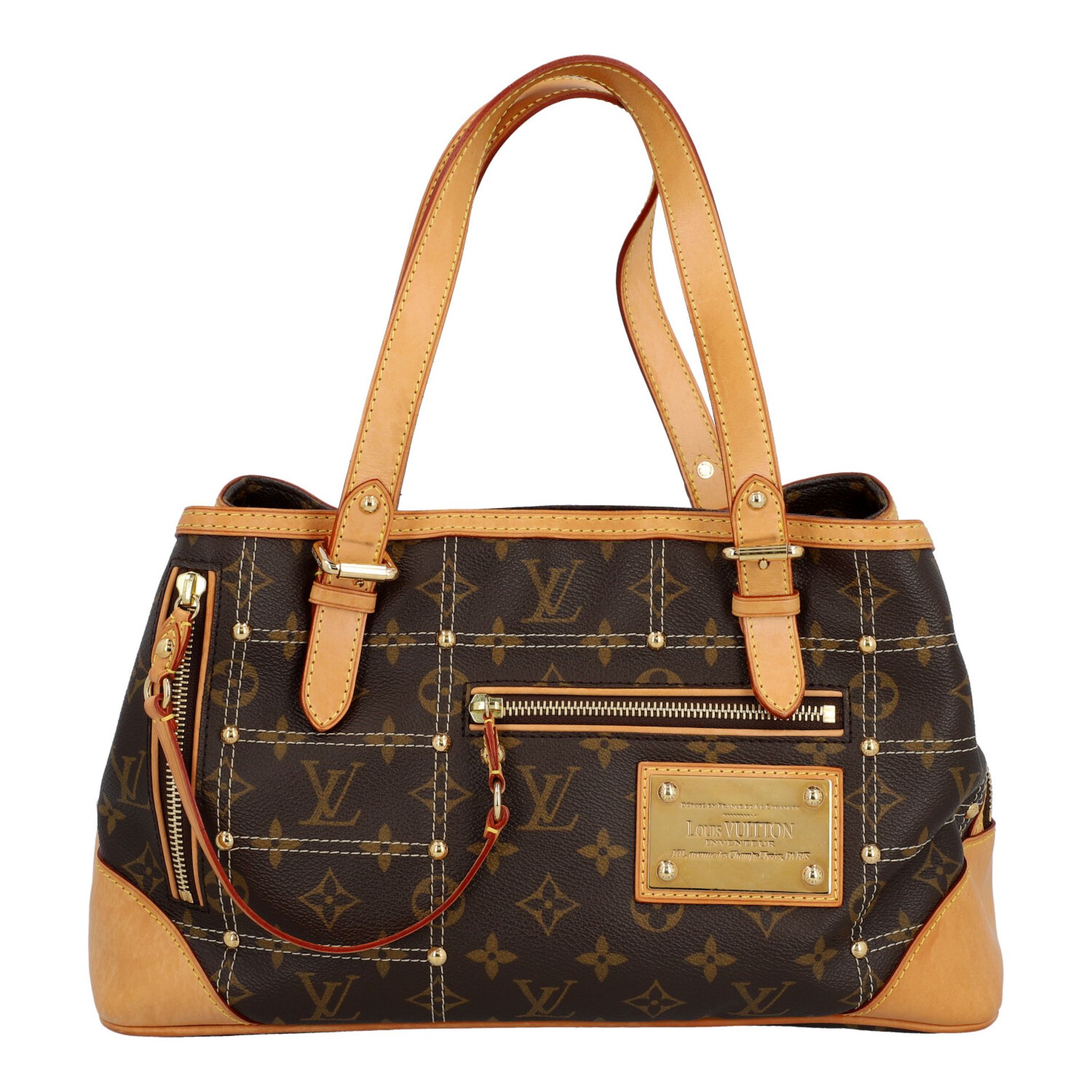 LOUIS VUITTON Schultertasche "RIVETING", Koll. 2006.