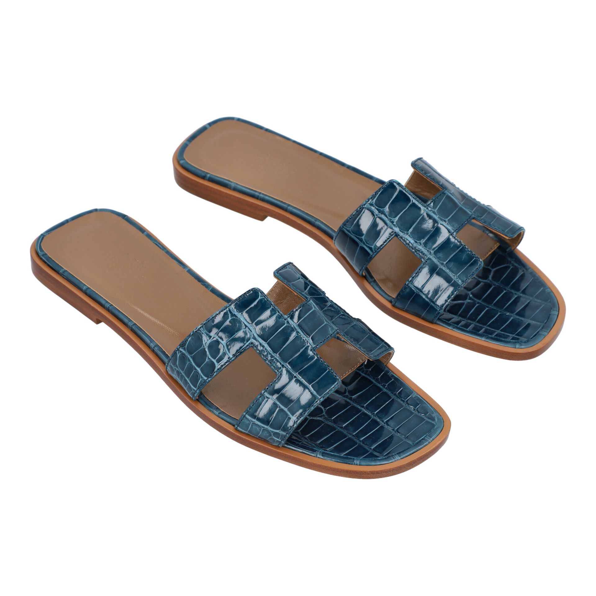 HERMÈS Sandalen "ORAN", Gr, 37,5. - Image 2 of 4