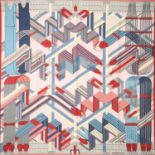 HERMÈS Foulard "SANGLES EN ZIGZAG".