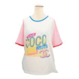 CHANEL T-Shirt "COCO CUBA", Koll.: 2017 Cruise, Gr. XL.