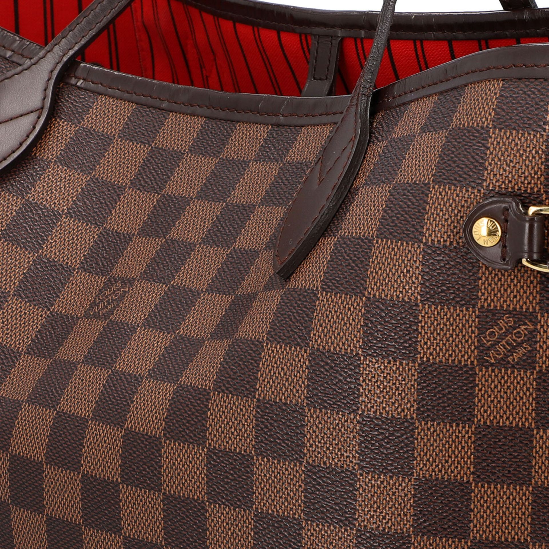 LOUIS VUITTON Shopper "NEVERFULL MM". - Bild 8 aus 9