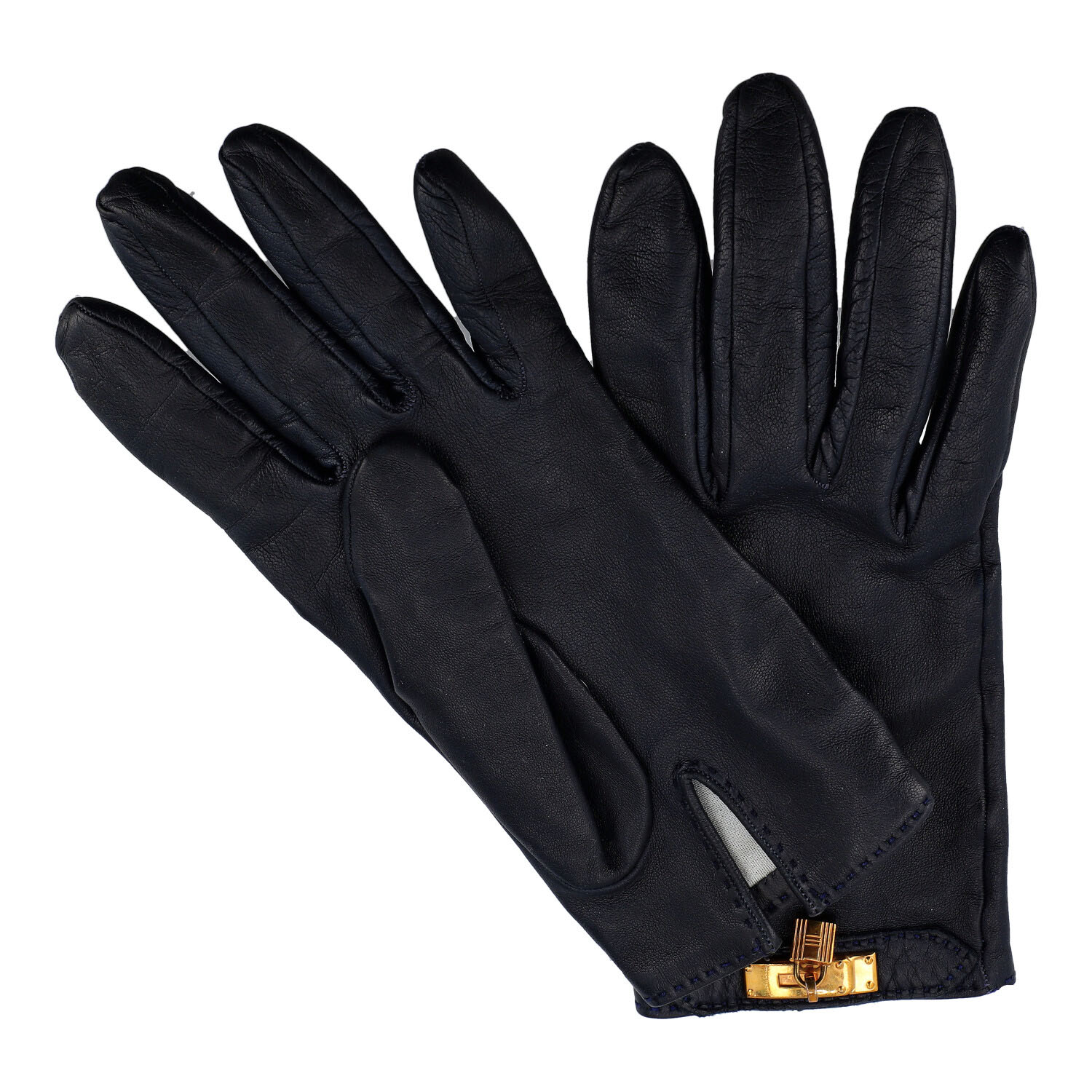 HERMÈS VINTAGE Handschuhe, Gr. 7,5. - Image 3 of 4