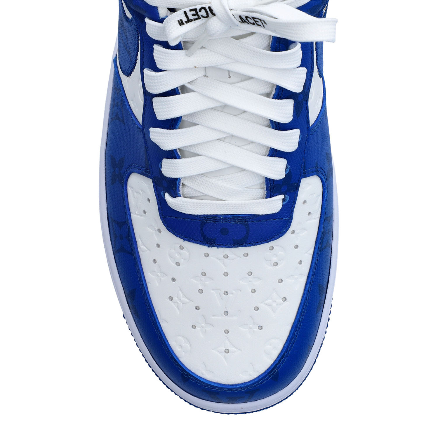 LOUIS VUITTON x NIKE Sneakers "AIR FORCE 1", Gr. 9. - Image 6 of 10