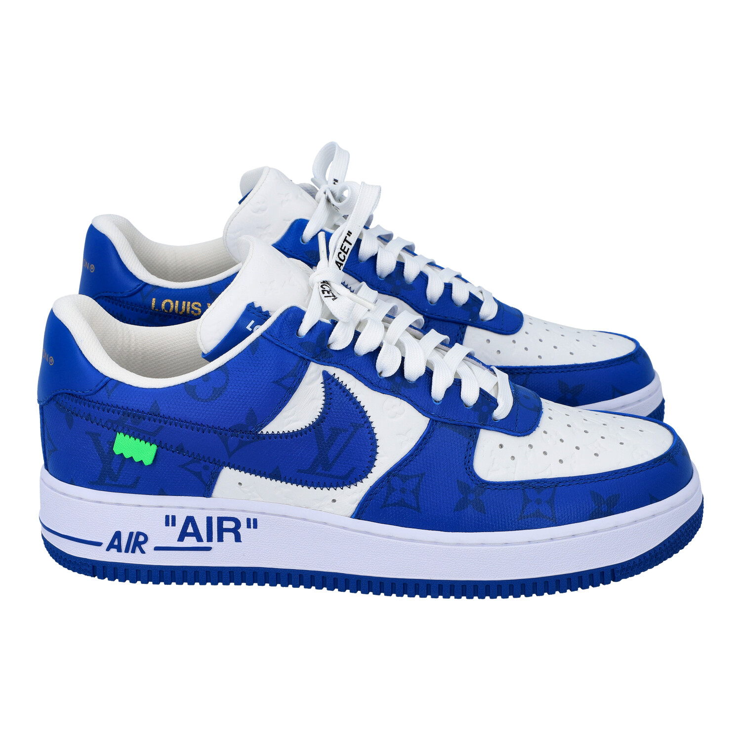 LOUIS VUITTON x NIKE Sneakers "AIR FORCE 1", Gr. 9. - Image 2 of 10