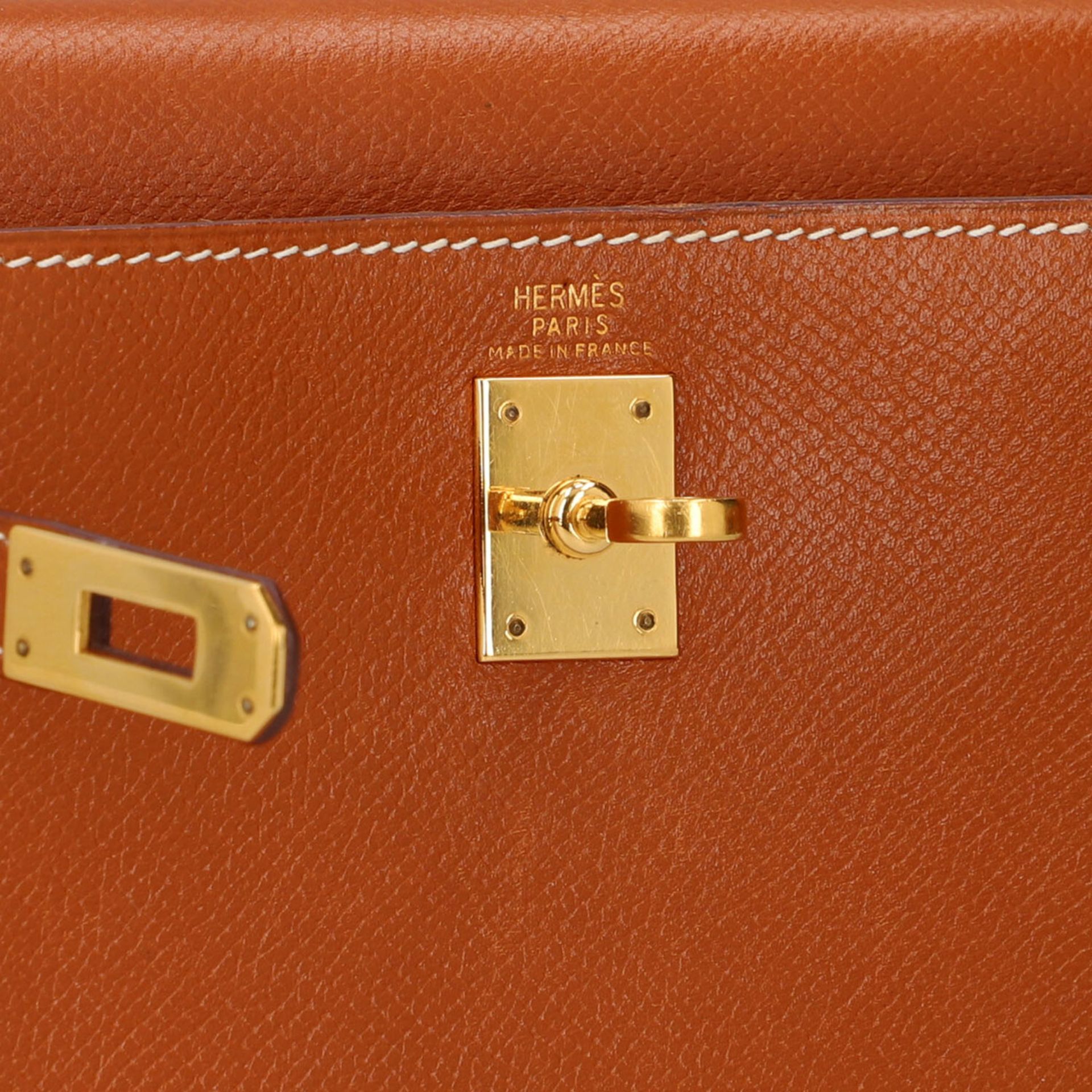 HERMÈS VINTAGE Schultertasche KELLY 20 SELLIER". - Image 7 of 10