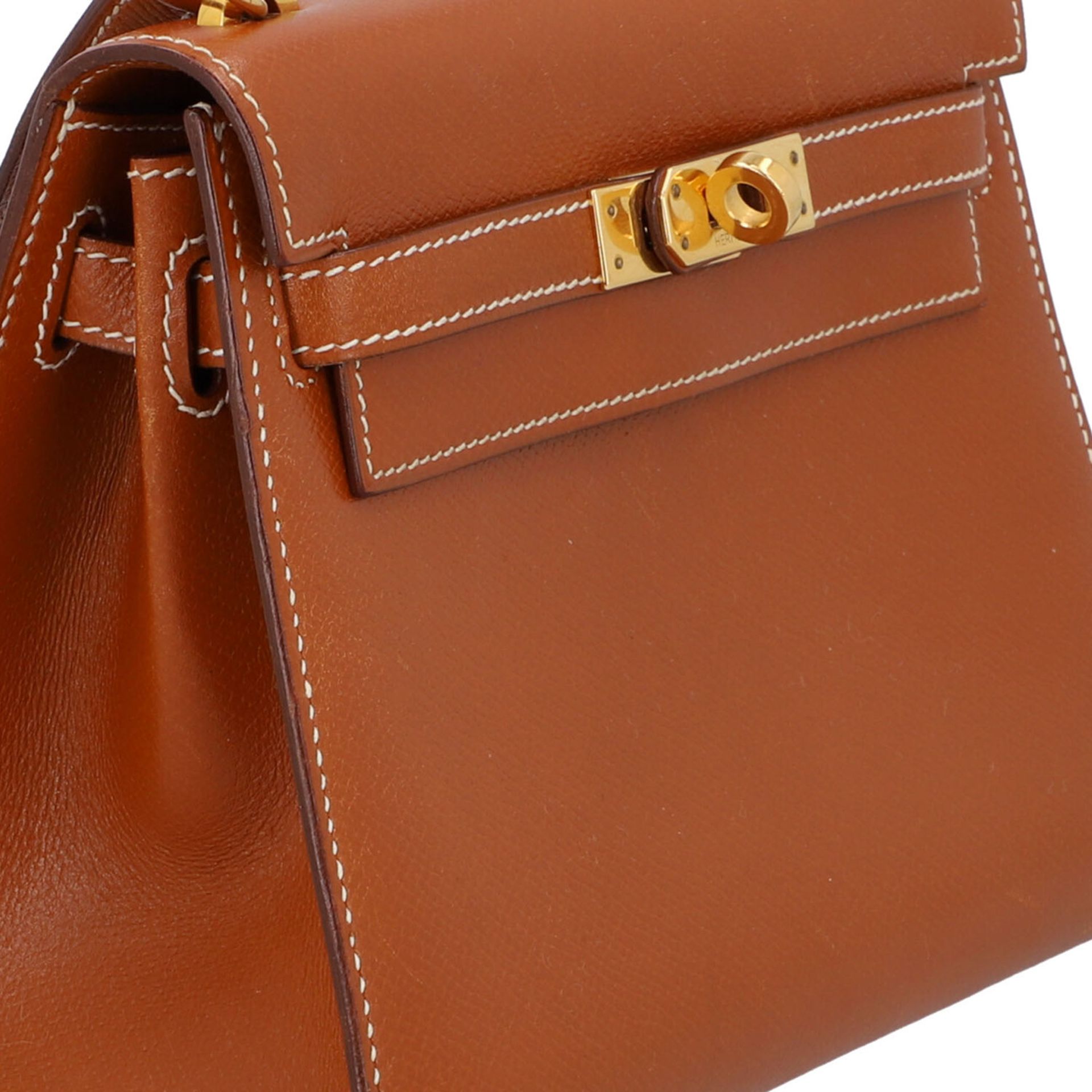 HERMÈS VINTAGE Schultertasche KELLY 20 SELLIER". - Image 8 of 10