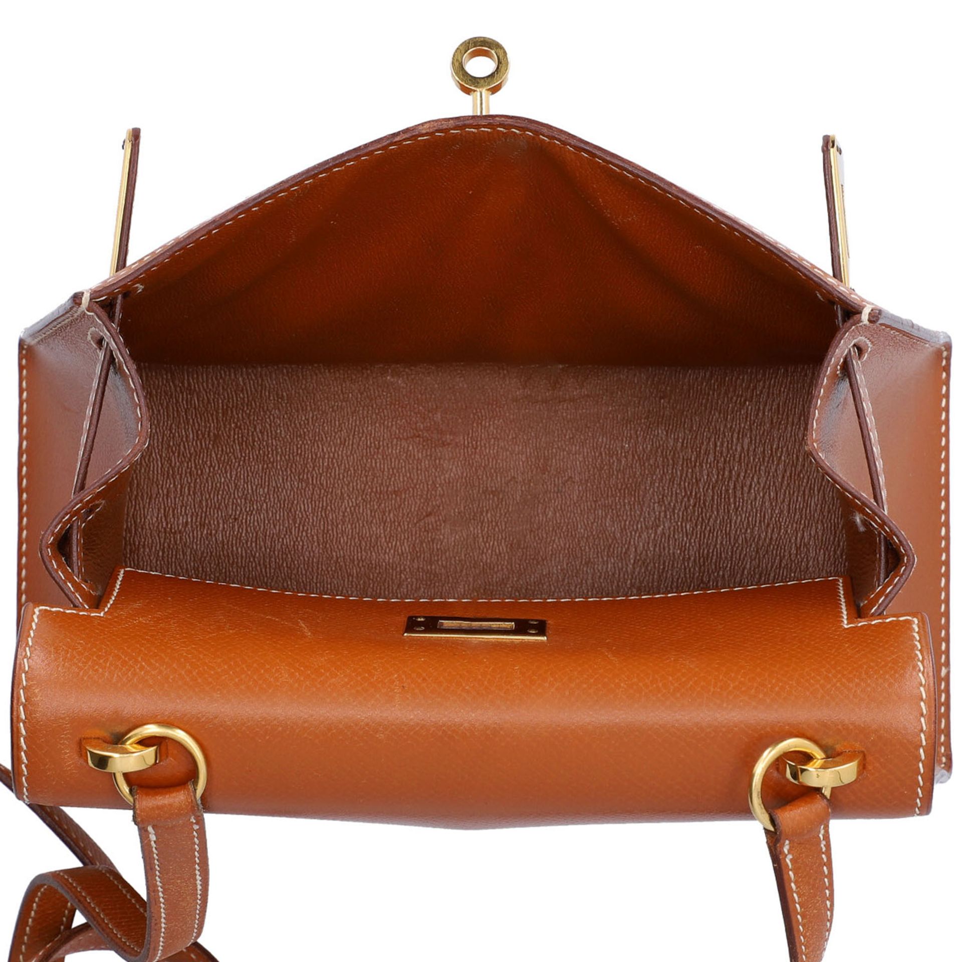 HERMÈS VINTAGE Schultertasche KELLY 20 SELLIER". - Image 6 of 10