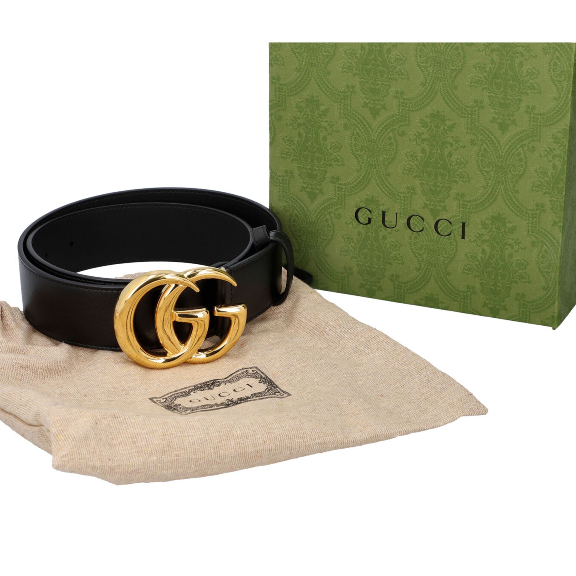 GUCCI Gürtel "GG MARMONT", Länge 80cm (32). - Image 3 of 3