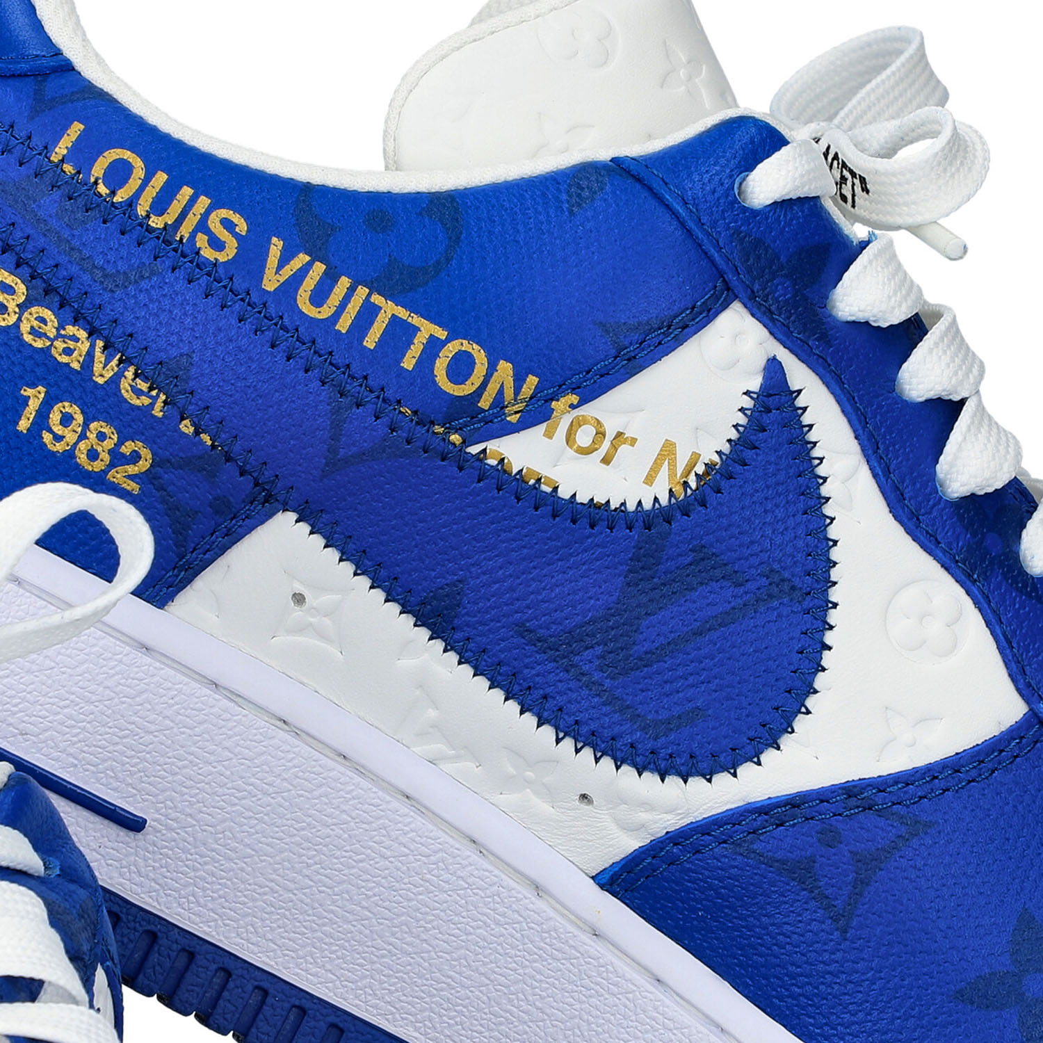 LOUIS VUITTON x NIKE Sneakers "AIR FORCE 1", Gr. 9. - Image 8 of 10