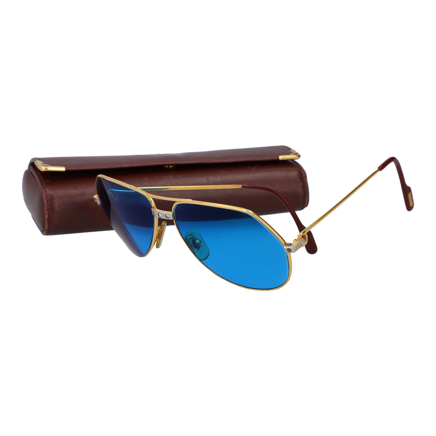 CARTIER VINTAGE Sonnenbrille "VENDOME LOUIS AVIATOR". - Image 6 of 6