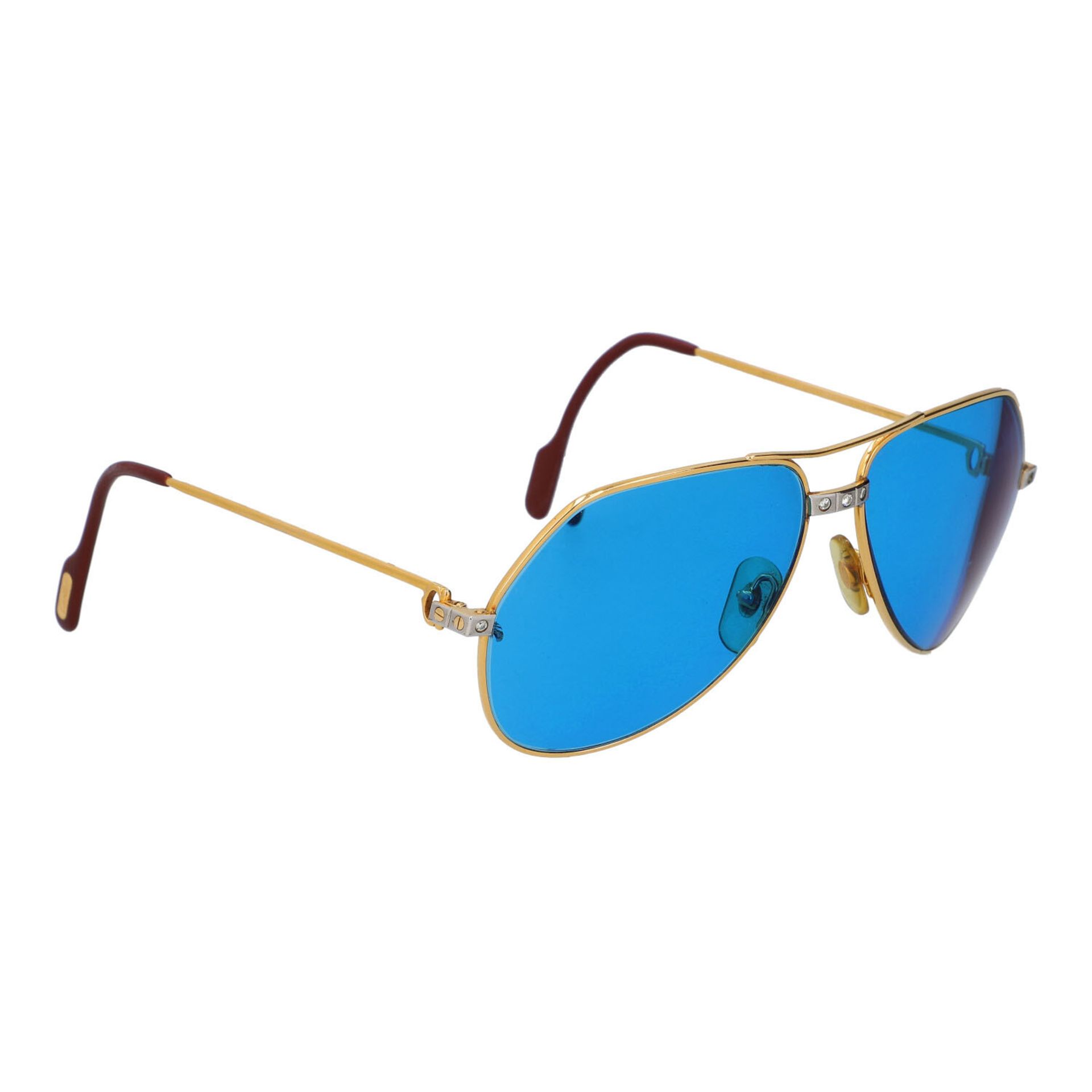 CARTIER VINTAGE Sonnenbrille "VENDOME LOUIS AVIATOR". - Image 2 of 6