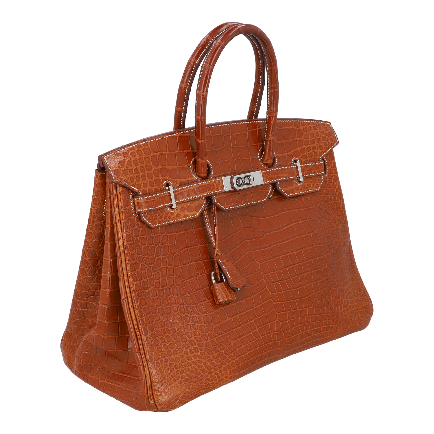 HERMÈS Handtasche "BIRKIN BAG 35 CROC POROSUS MATT". - Image 2 of 9