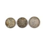 3 Victoria Coins, Crown 1891, 1892 and 1893
