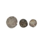 Three hammered coins - 2 Charles I sixpences one clipped and an Edward IV penny