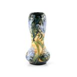 Moorcroft Pottery 'Montana Cornflower' pattern gourd shape vase, limited edition 23/650,