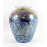 Large Isle of Wight ovoid vase- signed Jonathan Harris to the base, 98, H30cm