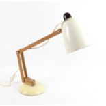 Cream Anglepoise lamp, height fully extended including base 65cm.