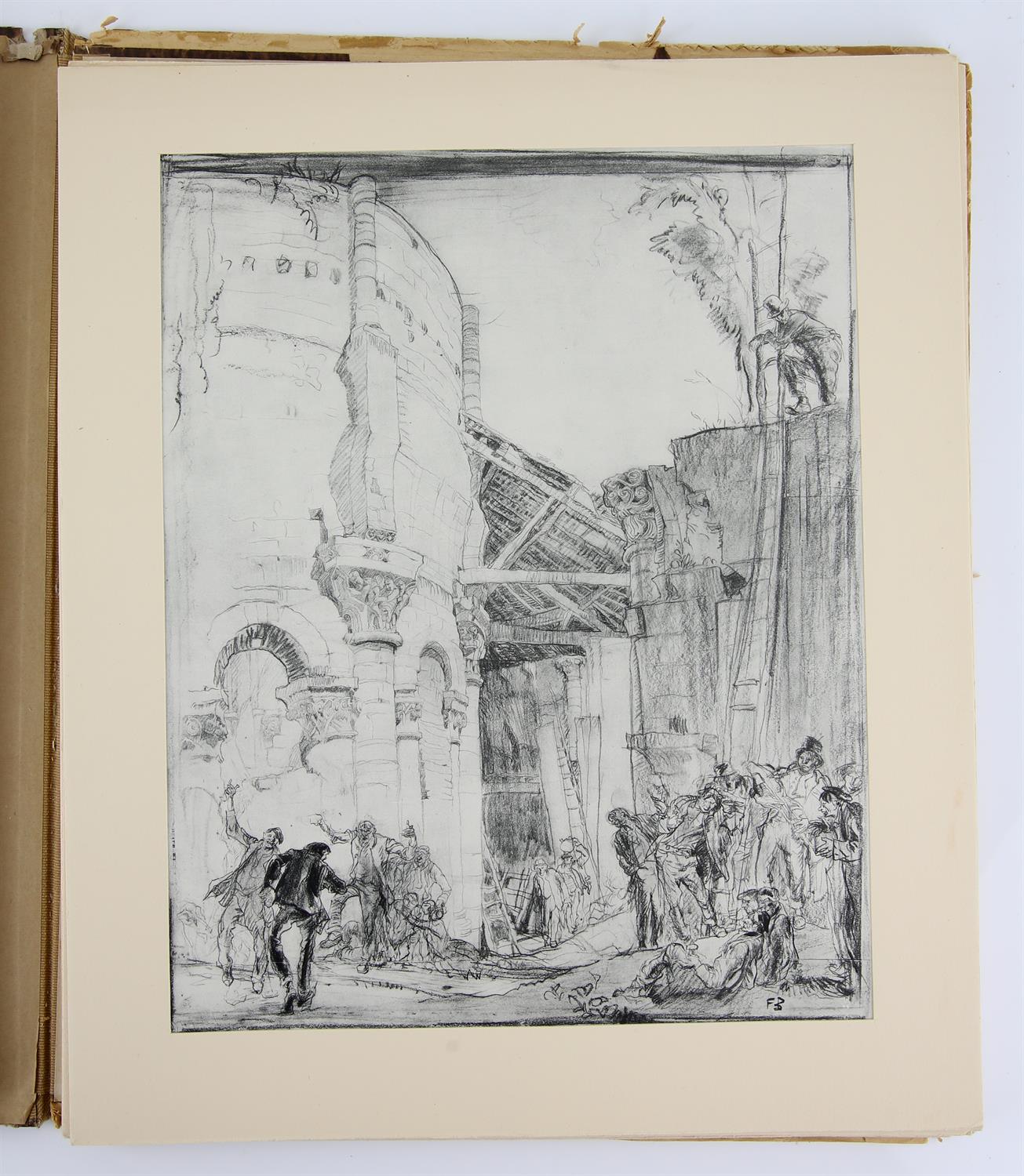 BRANGWYN, FRANK, Zwanzig graphische Arbeiten. Wien: Artur Wolf Verlag, (1921).Portfolio with three - Image 3 of 4