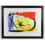 After Alexander Calder (1898-1976), Lunarscape (1953). Lithograph. Framed and glazed.