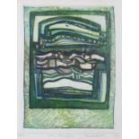 Brenda Harthill R.E. (British b. 1943), two limited edition collagraphs, 'Flowing Elements III',