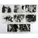 James Bond Goldfinger (1964) Set of 8 Black and White Front of House cards, 10 x 8 inches (8).