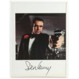 James Bond - Print signed by Sean Connery 007, framed, 30 x 40 cm. Provenance: The vendor is an