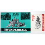 James Bond Thunderball (1965) UK Exhibitors' campaign book, no cuts, 12 x 18 inches and a Synopsis