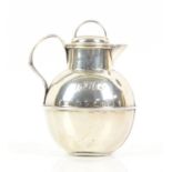 Novelty silver cream jug in form of a Guernsey milk can Birmingham 1908 by WGS