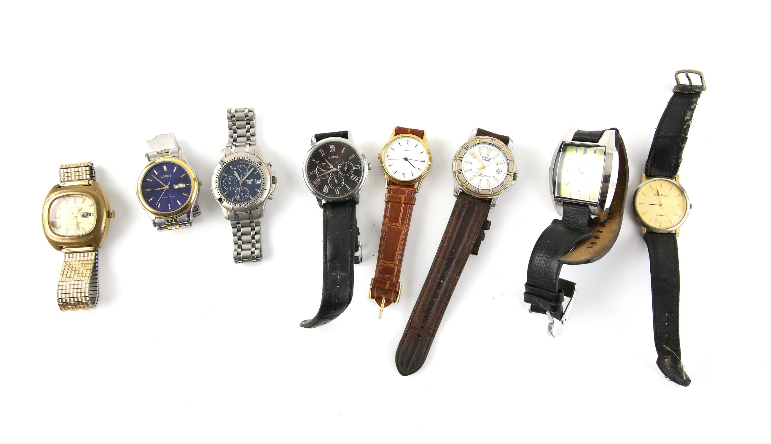 Tregrov 25 jewel automatic Swiss gents watch and a selection of other gents wristwatches