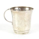 George V silver cup/mug with double stepped base Birmingham 1921