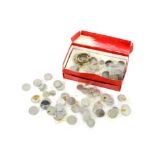 A collection of World and UK coins including approximately 8.5 ounces of Pre 1947 UK Silver Coins.