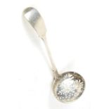 English provincial Exeter silver sifter ladle by John Stone 1839