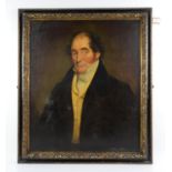 Nineteenth-century English School, portrait of a gentleman. Oil on canvas. Framed.