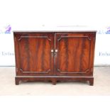 Reproduction mahogany TV cabinet,