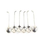 Novel set of six silver spoons with handles in the form of golf clubs by BBSLd Birmingham 1935