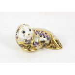Royal Crown Derby paperweight of a Harbour Seal, limited edition no. 4357 signed by John Ablitt,