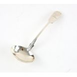 English provincial 19th century silver sauce ladle by Reid and Sons Newcastle 1844