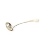 Scottish provincial silver sauce ladle by PJ Dundee circa 1820