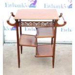 Mahogany side table in Japanese taste 68cm x 35cm x 70cm