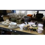 Various Victorian and later table wares, including tea services, Japanese tea set,