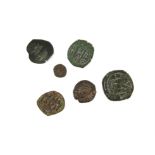 Selection of 6 Byzantine coins