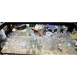 Various drinking glasses, decanters and other glassware Purchased for the production of the second