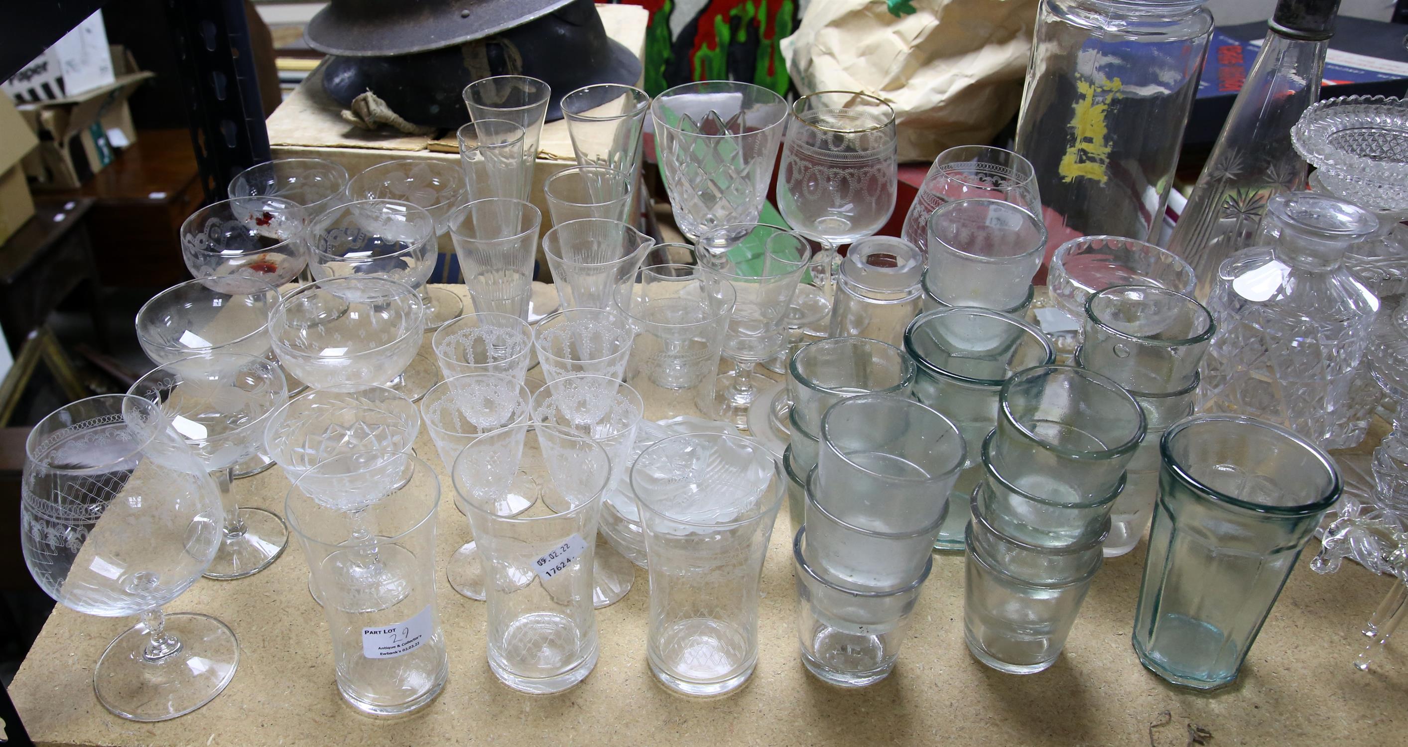 Various drinking glasses, decanters and other glassware Purchased for the production of the second - Image 3 of 3