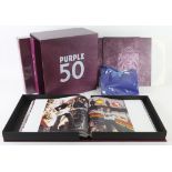Purple at 50 - Deep Purple box set of 3 luxury limited edition books as well as a double vinyl