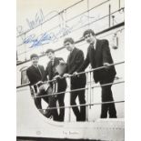 The Beatles - Three original autographs of The Beatles including Paul McCartney,