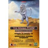 Rolling Stones Bridges To Babylon (1998) tour poster, this for Murrayfield, Edinburgh,