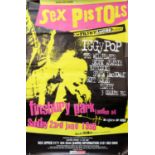 Sex Pistols The Filthy Lucre Tour, Finsbury Park 1996 concert poster, rolled, 40 x 60 inches.