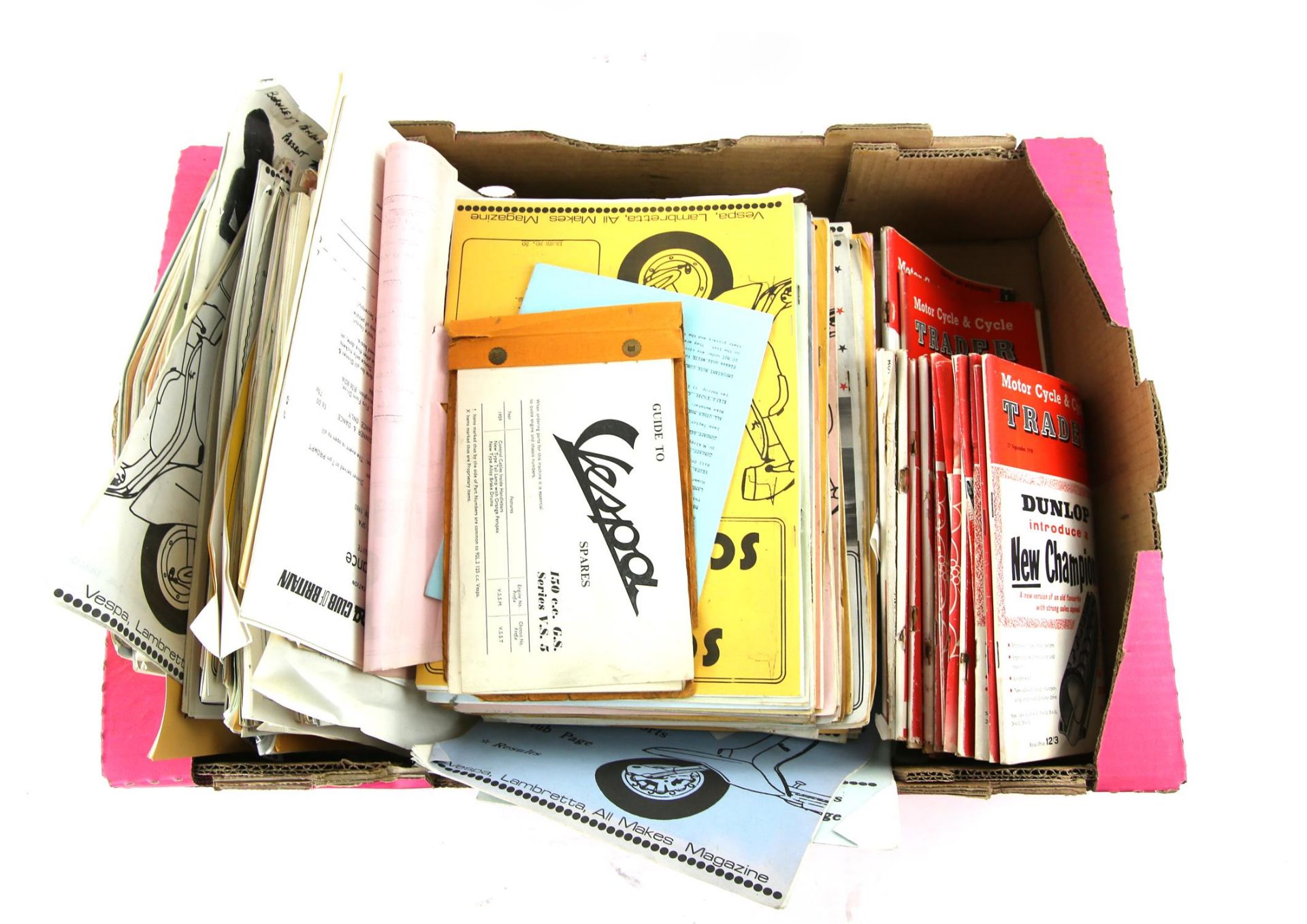 A large collection of Scootering related records - folders contain archives of booklets,